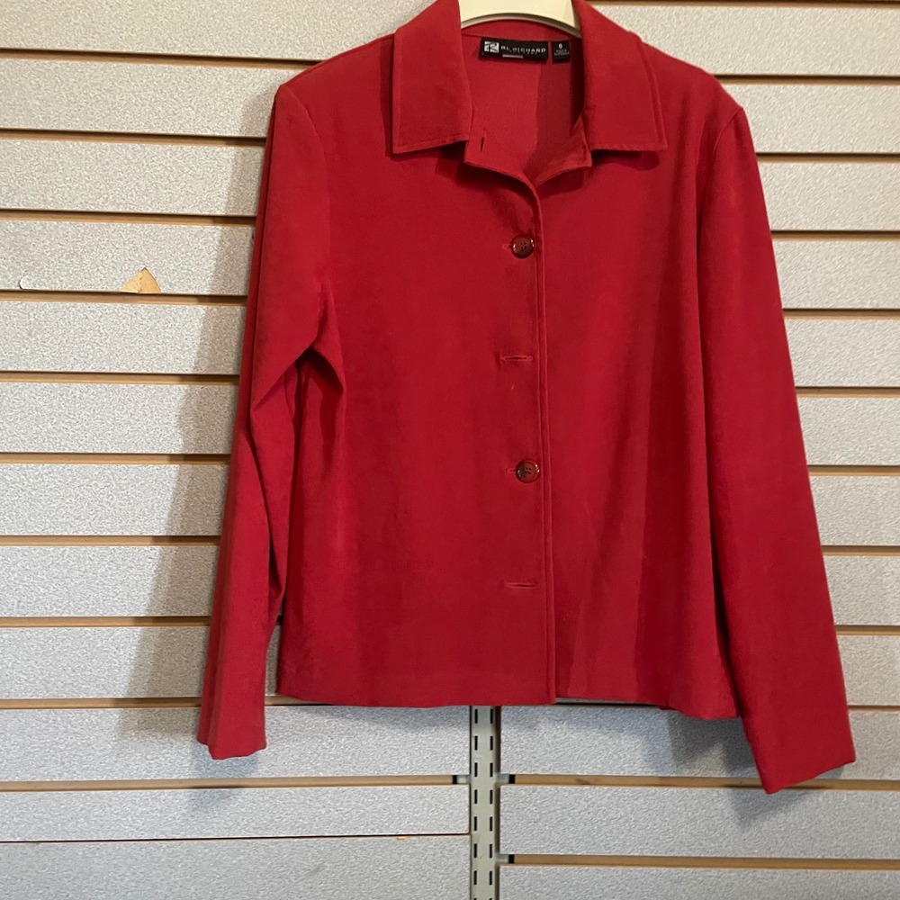 RL Richard New York Red Blazer Jacket Size 8 Career Business Size 8